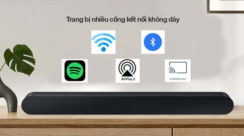 Đa dạng kết nối Loa thanh HW-S60D/XV