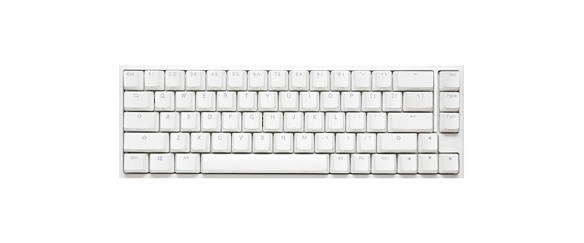 Bàn phím Ducky One 2 SF White RGB Double Shot PBT Cherry Silent Red