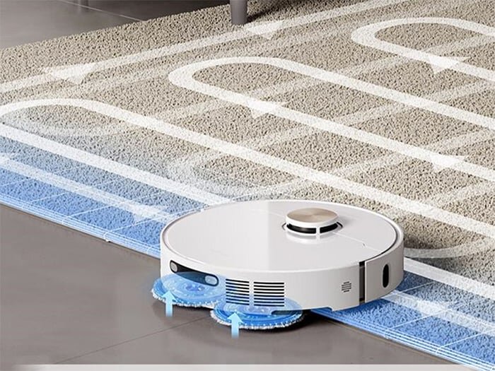 Robot làm sạch các thảm tối ưu 