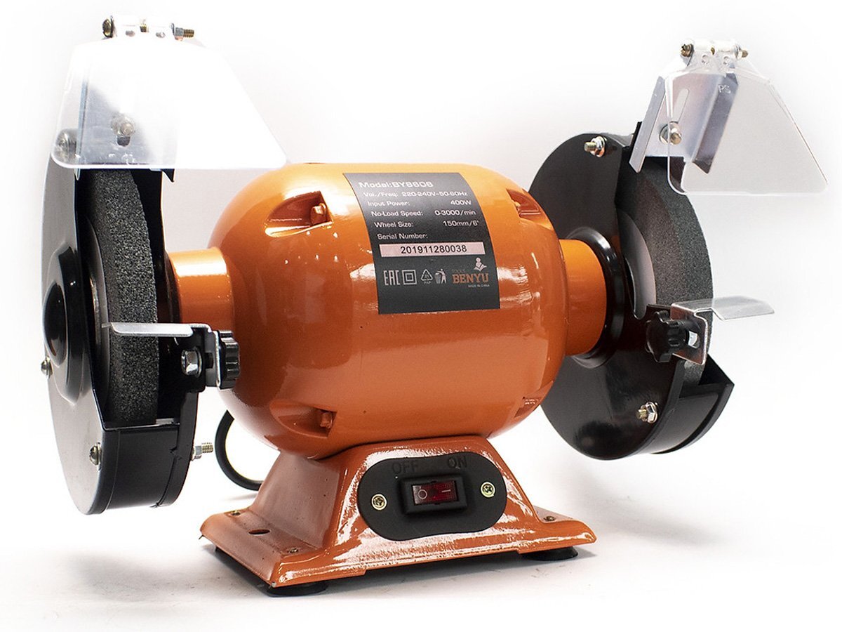 Hình ảnh máy mài 2 đá 400W Benyu BY8606 Hình ảnh máy mài 2 đá 400W Benyu BY8606