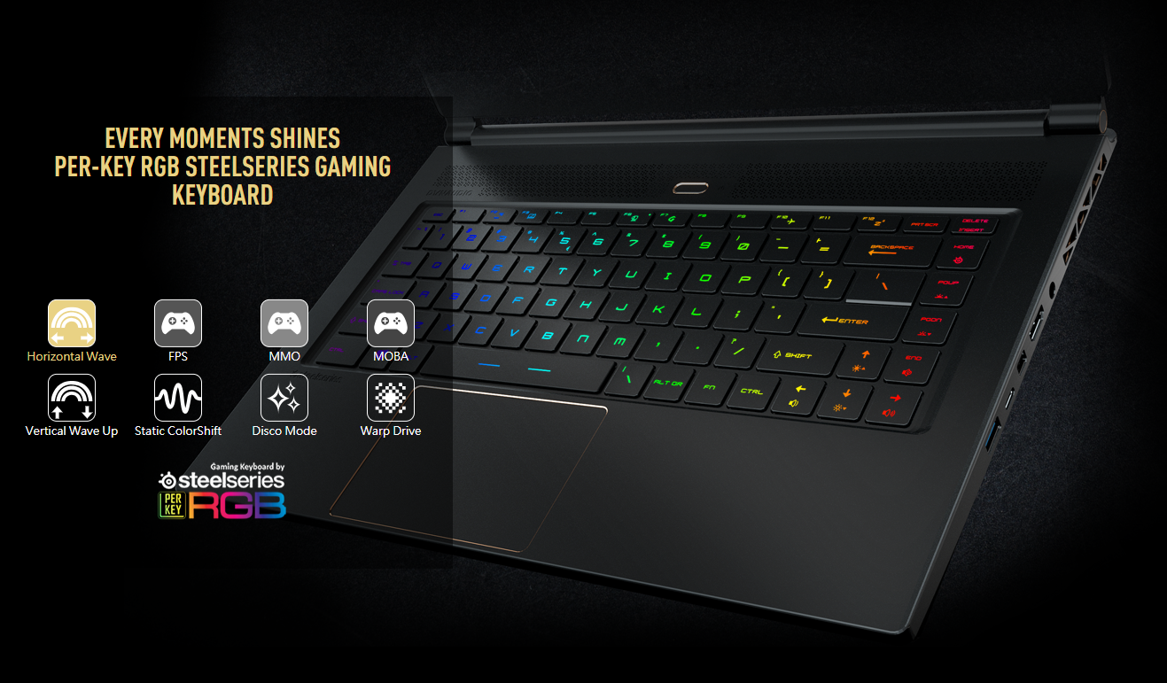 Laptop MSI GS65 Stealth 8RE-208VN (GeForce® GTX 1060, 6GB GDDR5,Win10)