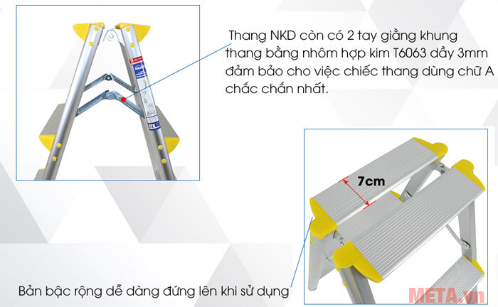 Thang nhôm gấp chữ A Nikawa NKD-05 Thang nhôm gấp chữ A Nikawa NKD-05