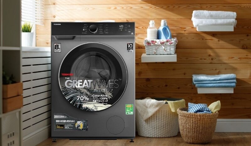 Máy giặt Toshiba lồng ngang inverter 9,5kg TW-BK105M4V chương trình giặt