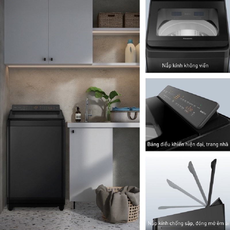 Máy giặt Panasonic Inverter 11.5 Kg NA-FD115W3BV 6 Máy giặt Panasonic Inverter 11,5 Kg NA-FD115W3BV cửa máy giặt