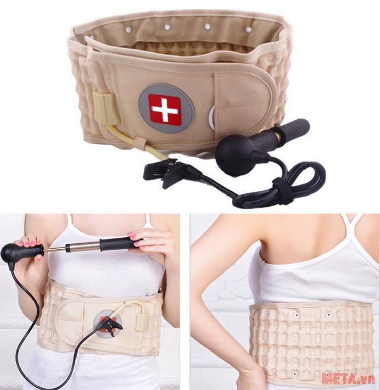 Đai hơi kéo giãn cột sống Lumbar Traction Belt CR-801