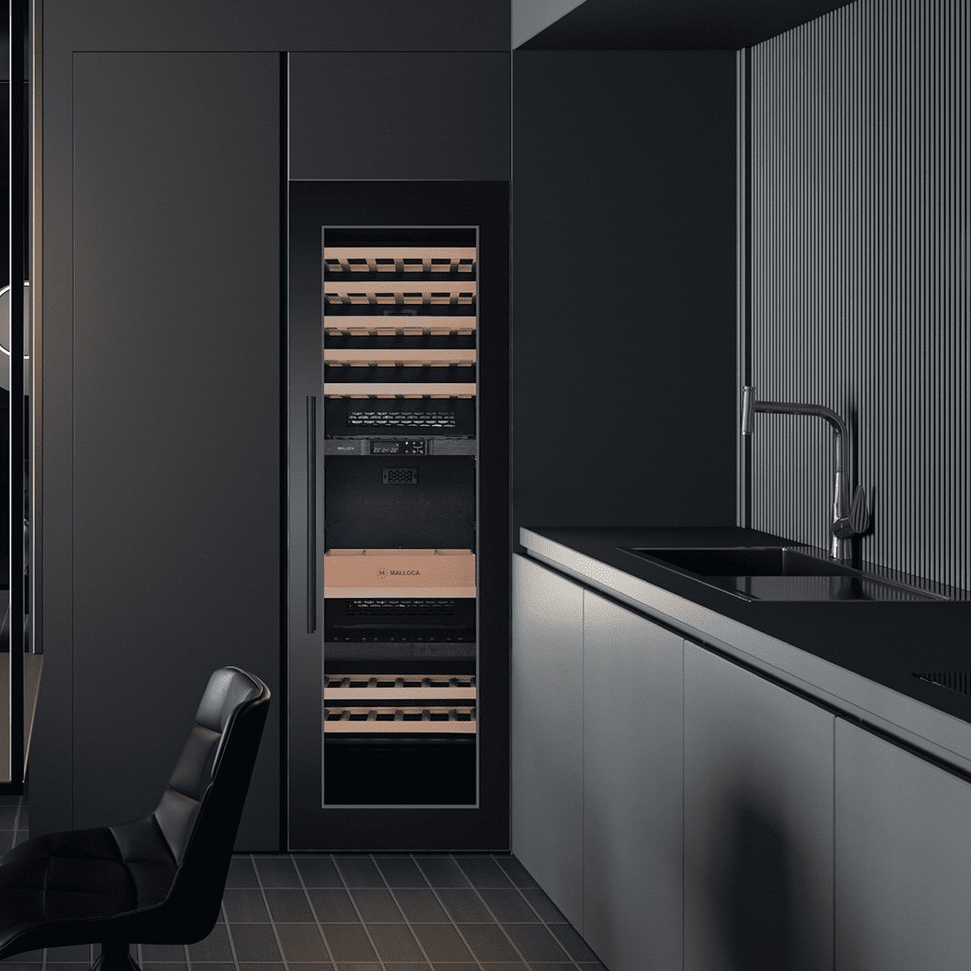 Tủ bảo quản rượu âm tủ Malloca MWC-95BI 241 lít (95 chai)