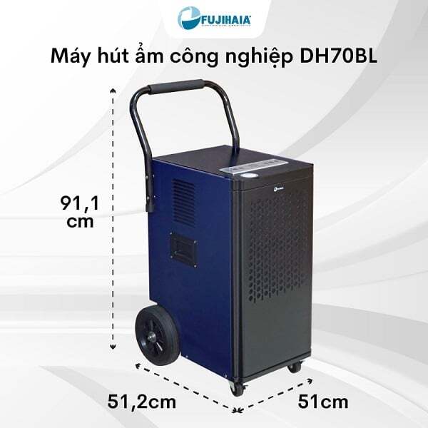 Kích thước máy hút ẩm Máy hút ẩm cỡ lớn