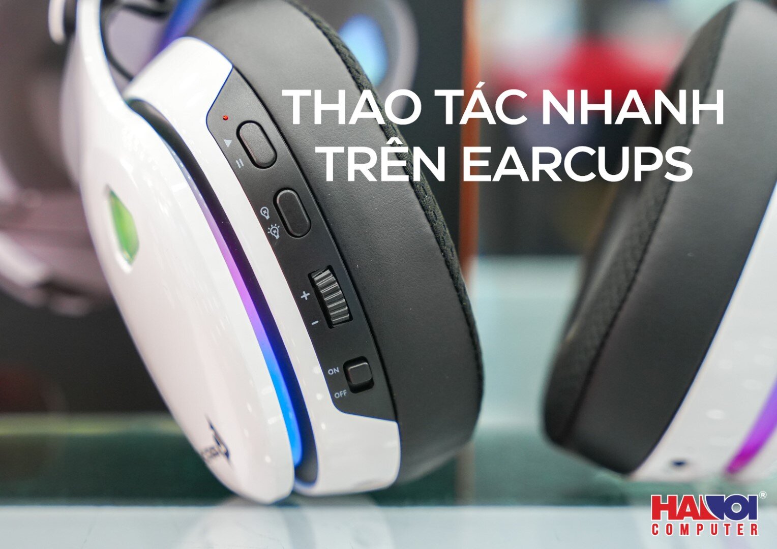 Tai nghe không dây E-Dra EH494W Trắng (Bluetooth, Wireless 2.4G)