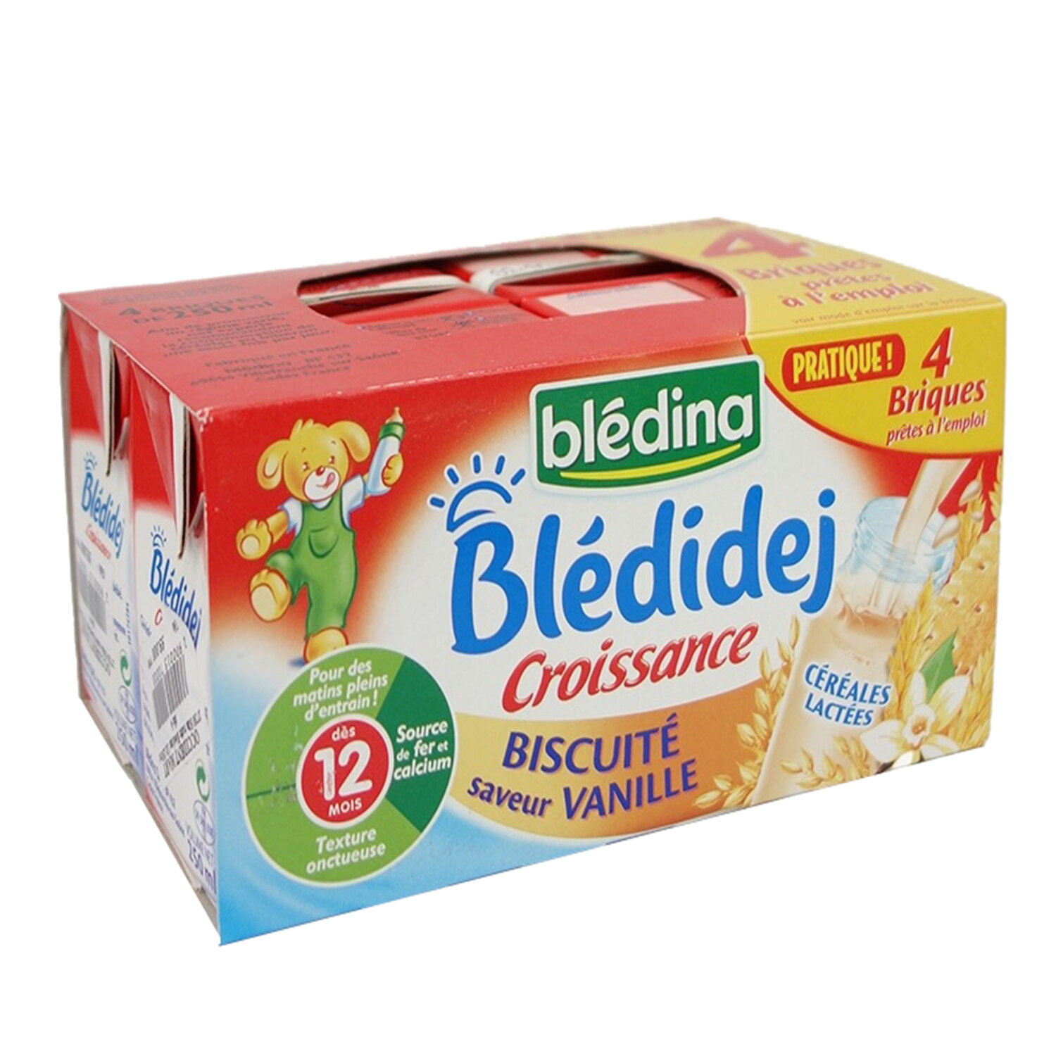 Sữa nước Bledina vị bích quy vani 12M   Sữa nước Bledina vị bích quy vani 12M