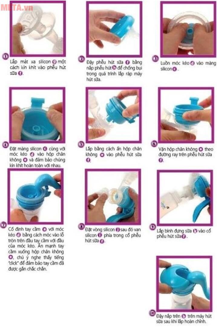 Máy hút sữa tay thông minh có mát xa silicone Upass UP1637