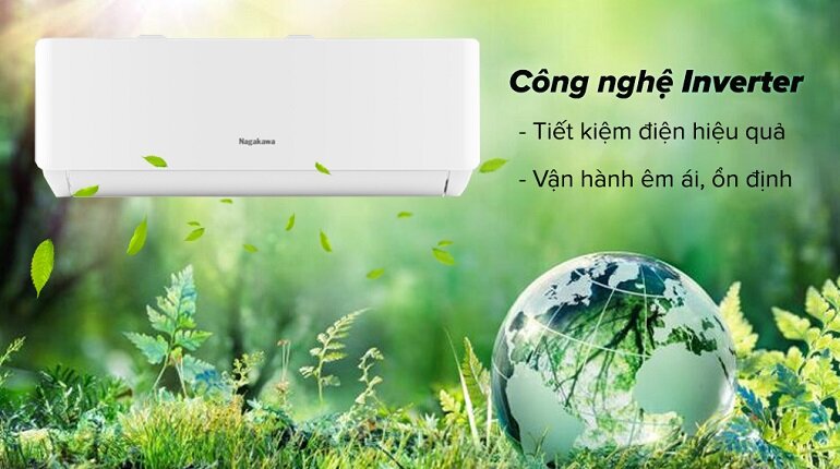 Điều hòa Nagakawa Inverter 12000 BTU 1 chiều NIS-C12R2T28 gas R-32