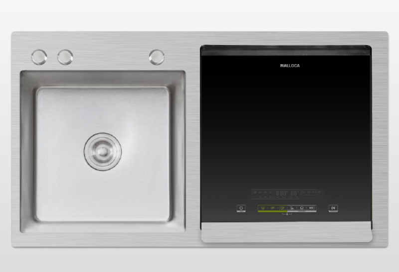 Máy rửa bát tích hợp bồn rửa Malloca WQP6-890F3 sở hữu thiết kế nhỏ gọn