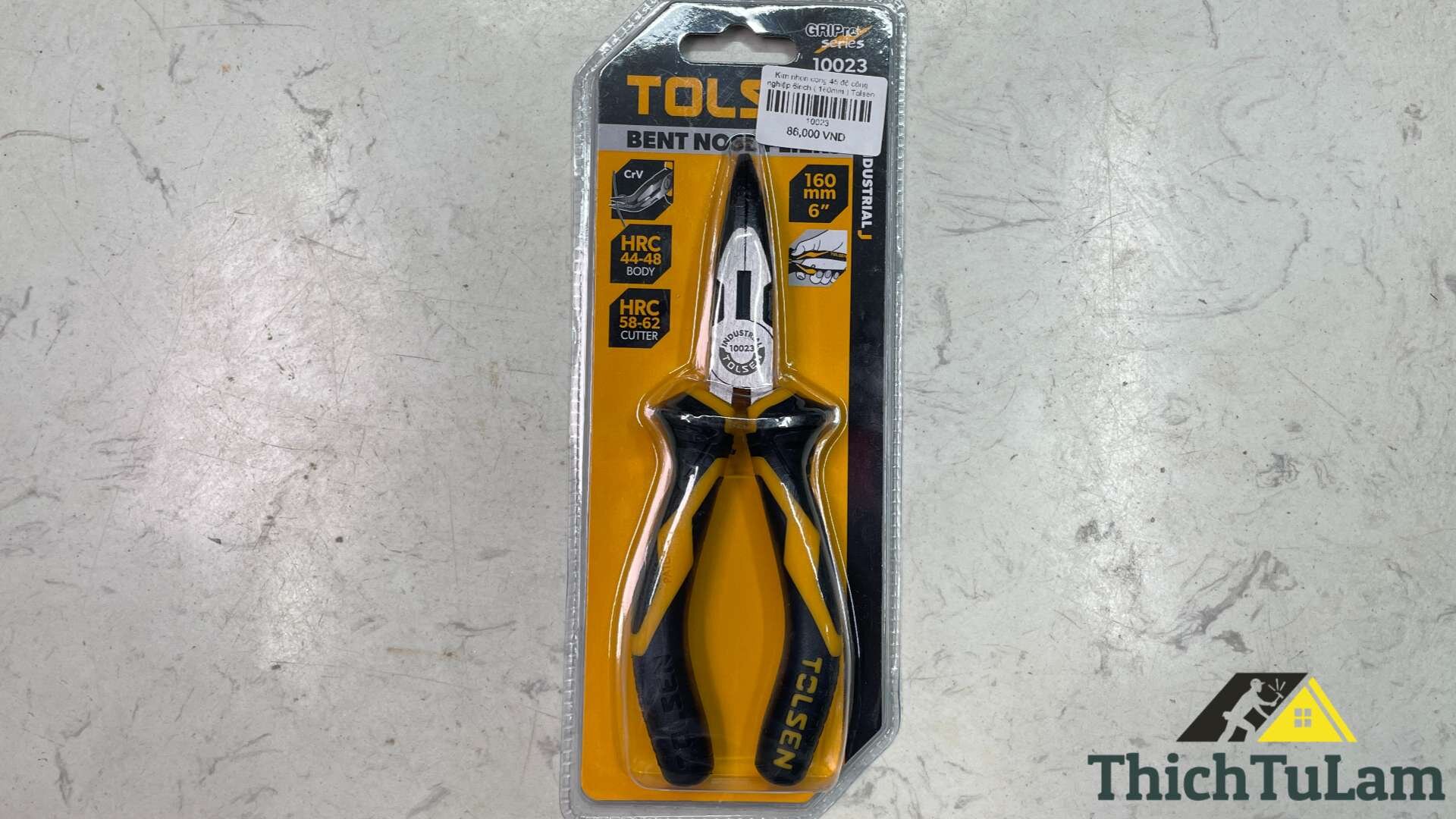 Kìm nhọn cong 45 độ công nghiệp 6