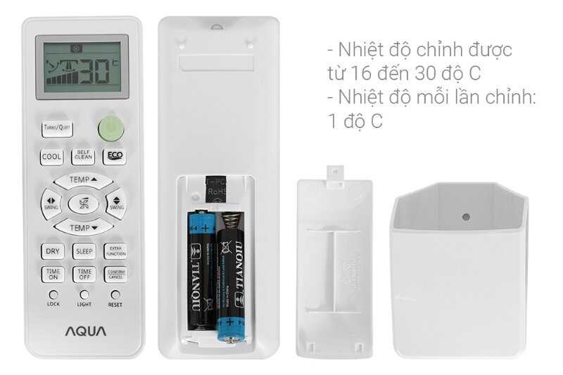 Điều hòa Aqua Inverter 12500 BTU 1 chiều AQA-RV13QA2 chế độ làm mát