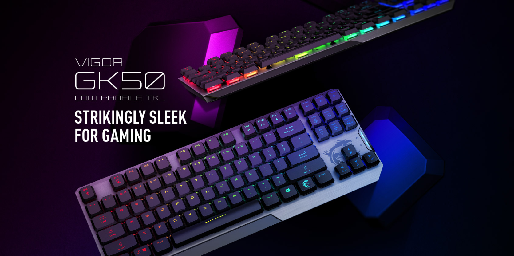 Bàn phím game MSI Vigor GK50 TKL đen (USB/RGB/Kailh Low Profile sw) 1