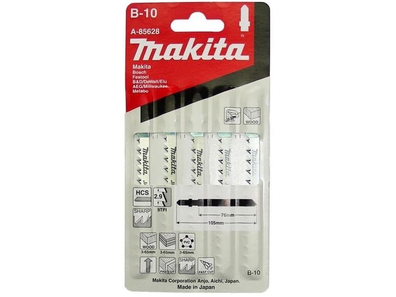 Bộ lưỡi cưa lọng gỗ và ống nhựa PVC 5 cây Makita A-85628