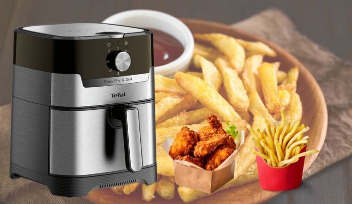 nồi chiên không dầu Tefal EY501D15 giúp chế biến được nhiều món ăn ngon