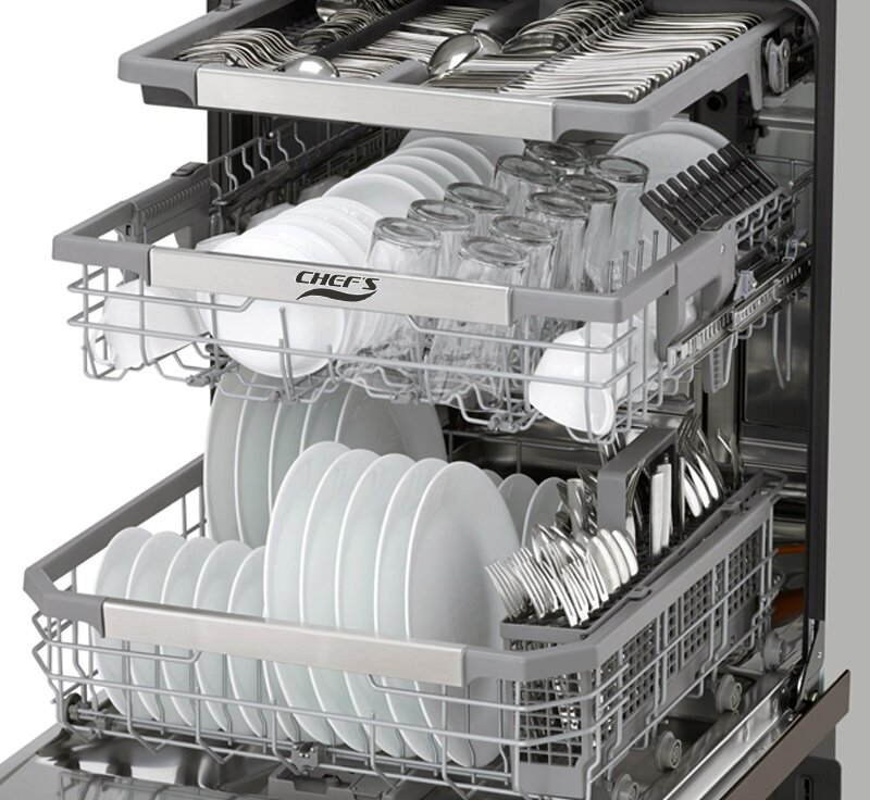 Máy rửa bát độc lập 15 bộ Chefs EH-DW401D áp dụng công nghệ hiện đại