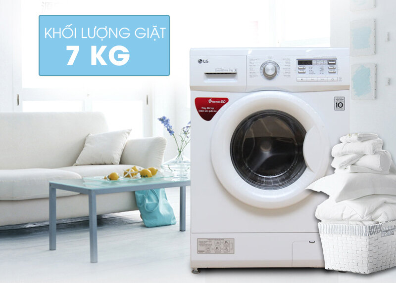 Máy giặt LG Inverter 7 kg F1207NMPW Máy giặt LG Inverter 7 kg F1207NMPW