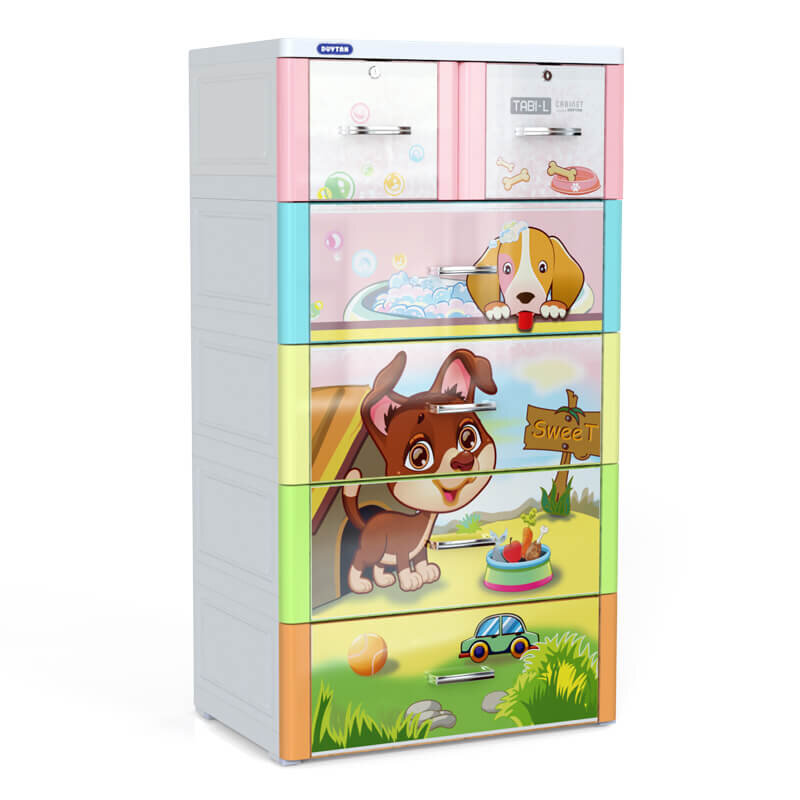Tủ Tabi Duy Tân L đa sắc 5 tầng 6 ngăn  Tủ Tabi Duy Tân L đa sắc 5 tầng 6 ngăn