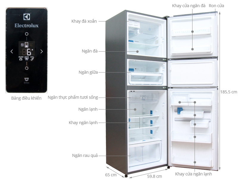 Tủ lạnh Electrolux 335 lít EME3500SA Tủ lạnh Electrolux 335 lít EME3500SA