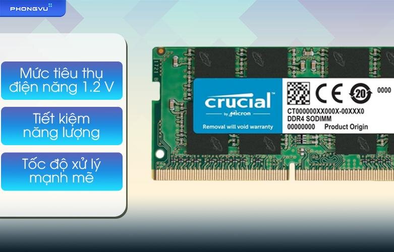 CRUCIAL CT32G4SFD832A | Tiết kiệm điện năng