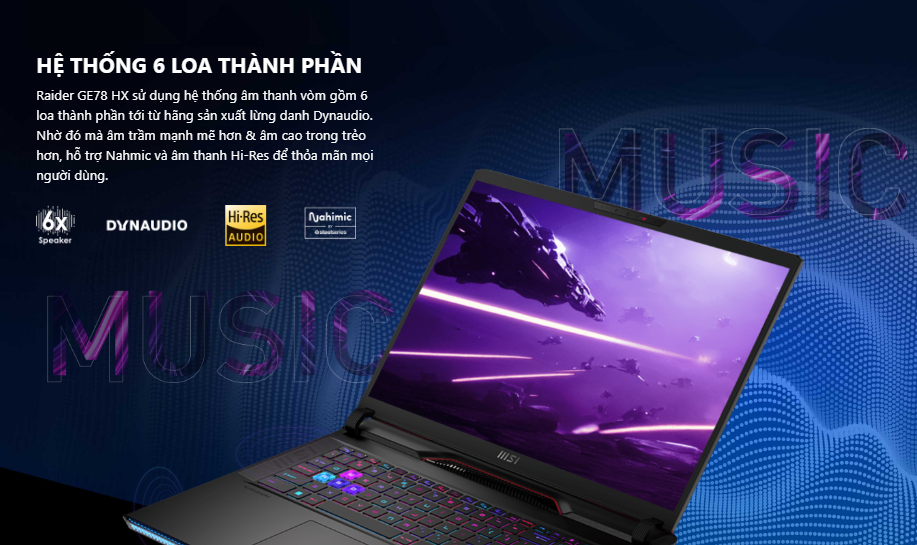 Laptop MSI Gaming GE78 HX Raider (13VH -076VN)