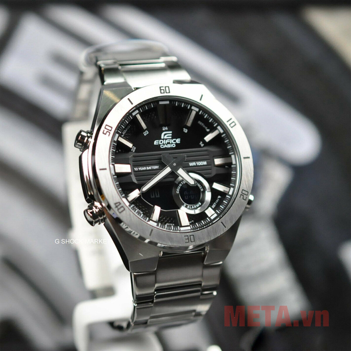 Đồng hồ nam Edifice Casio ERA-110D-1AVDF bạc Đồng hồ nam Edifice Casio ERA-110D-1AVDF bạc