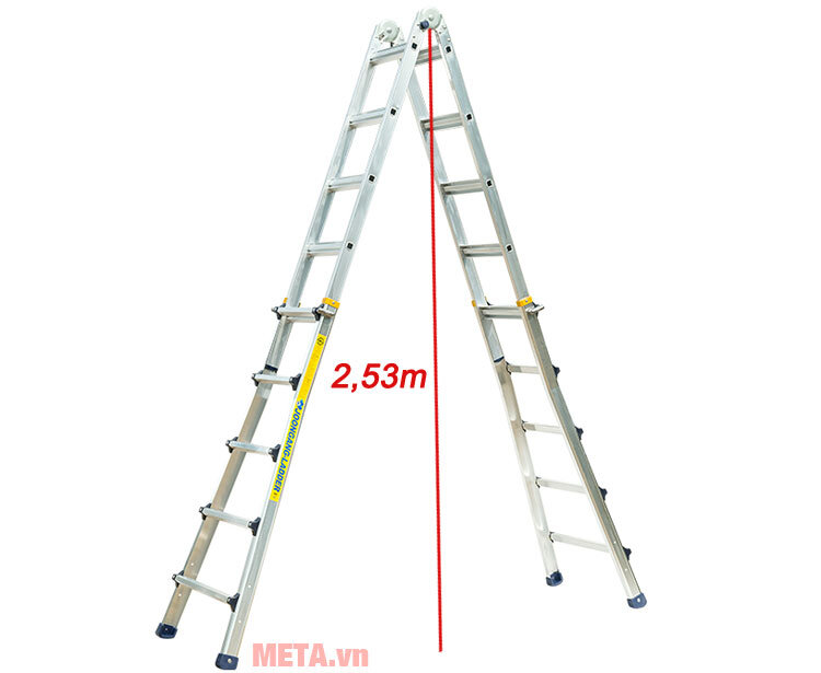 Thang nhôm rút Hàn quốc JALS-45 Thang nhôm rút Hàn quốc JALS-45