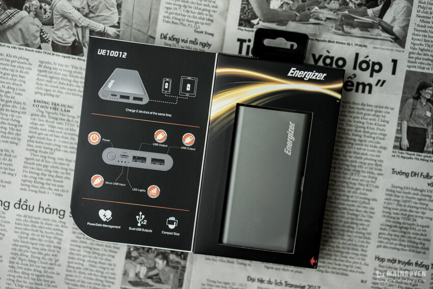 PIN SẠC DỰ PHÒNG ENERGIZER 10000MAH LI-PO 2 OUTPUT UE10012