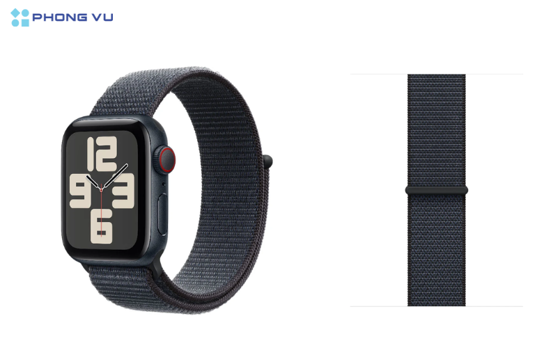 Apple Watch SE 2024 Cellular 40mm - Vỏ nhôm dây Sport Loop thời lượng pin lên đến 18 giờ