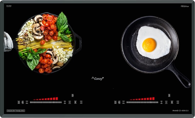 Bếp từ đôi Canzy CZ-858LSI có tổng công suất mạnh mẽ, nấu ăn nhanh chóng