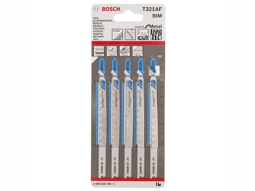 Bộ 5 lưỡi cưa lọng sắt Bosch T 321 AF - 2608636705 Bộ 5 lưỡi cưa lọng sắt Bosch T 321 AF - 2608636705