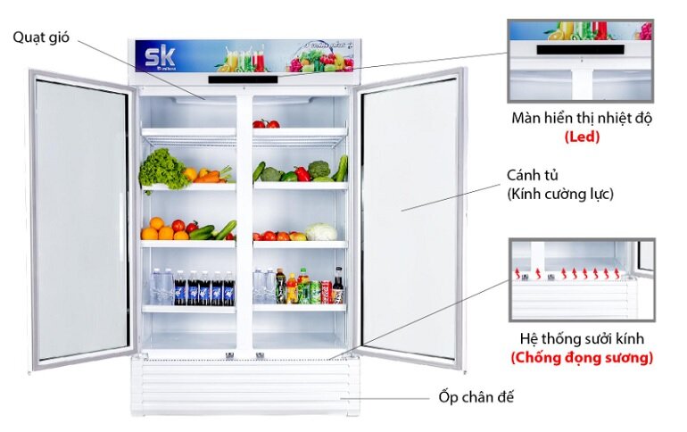 tủ mát Sumikura SKSC-1200-BHW