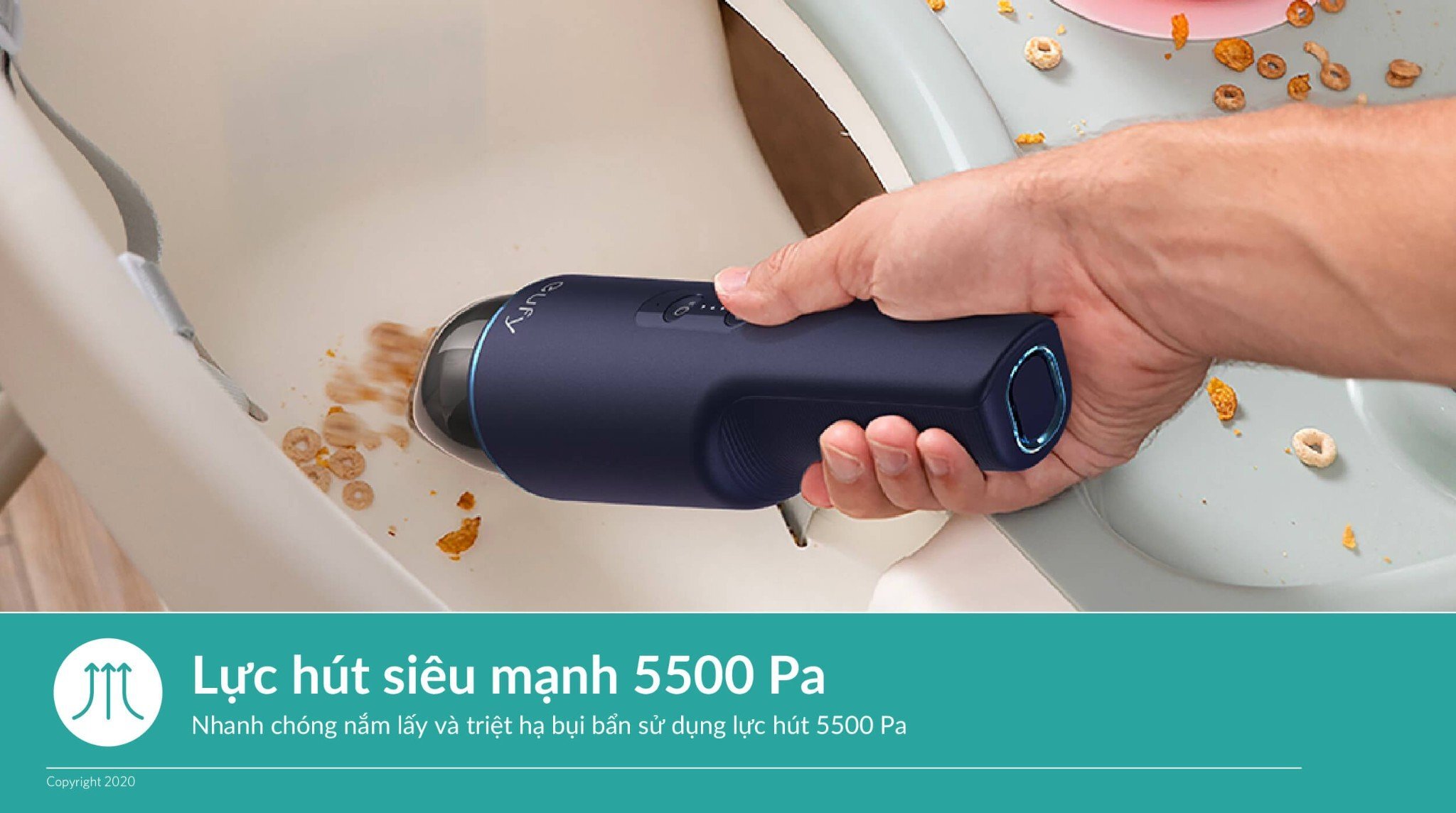 Máy hút bụi cầm tay Anker Eufy HomeVac H11 Pure - T2520 - Màu xanh tím than