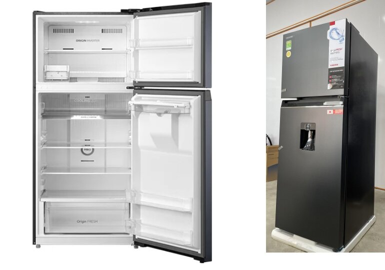 Tủ lạnh Toshiba Inverter 311 lít GR-RT395WE-PMV(06)-MG