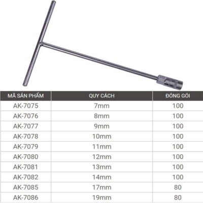 Điếu chữ T 11mm Asaki AK-7079