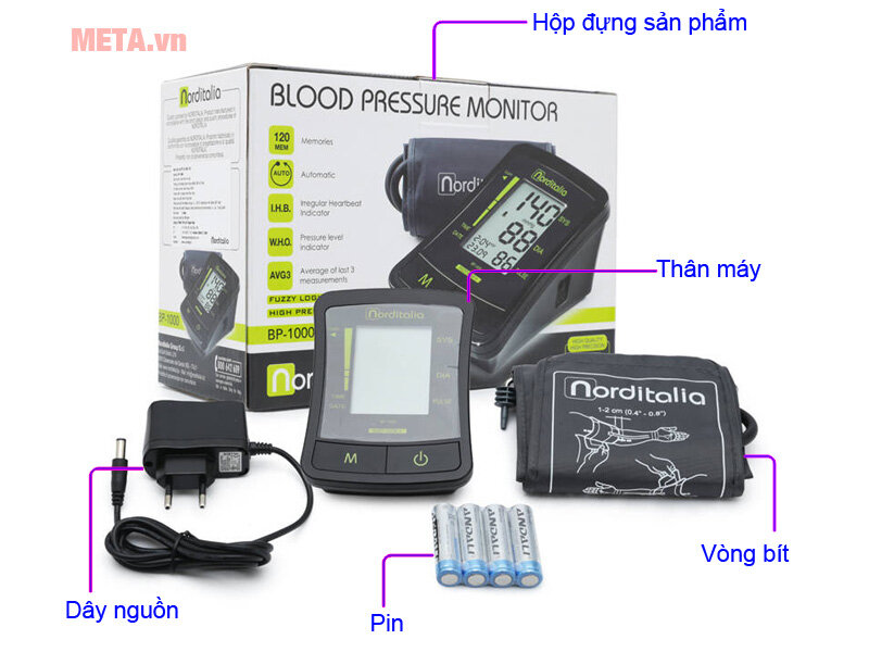 Máy đo huyết áp bắp tay Norditalia BP-1000