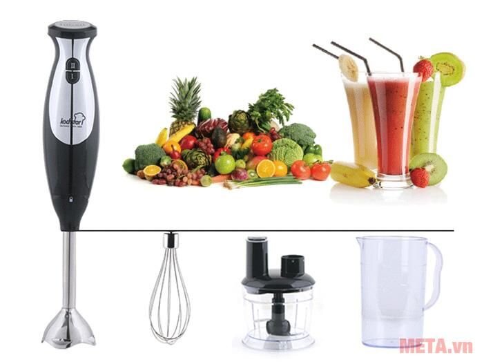 Máy xay sinh tố cầm tay 7 trong 1 Kochstar KSEHB-1000 (1 lít)