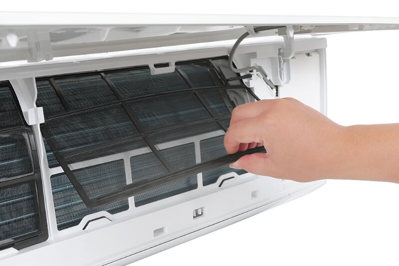 Điều hòa Aqua Inverter 12500 BTU 1 chiều AQA-RV13QA2 lưới lọc không khí