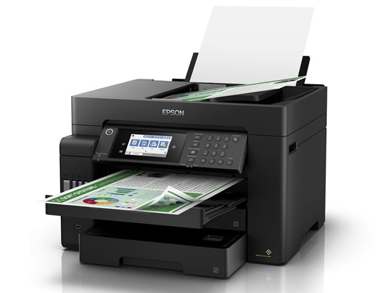 Máy in Epson Ecotank L15150 được thiết kế đơn giản, nhỏ gọn