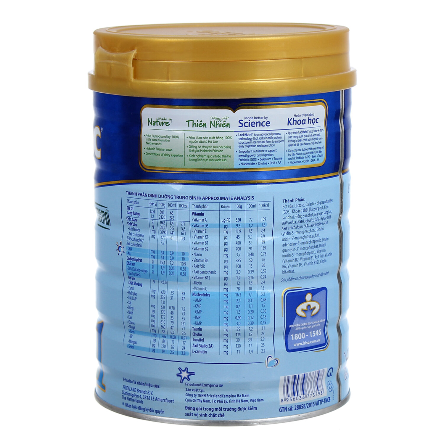  Sữa Frisolac Gold 1 900g (0 - 6 tháng)