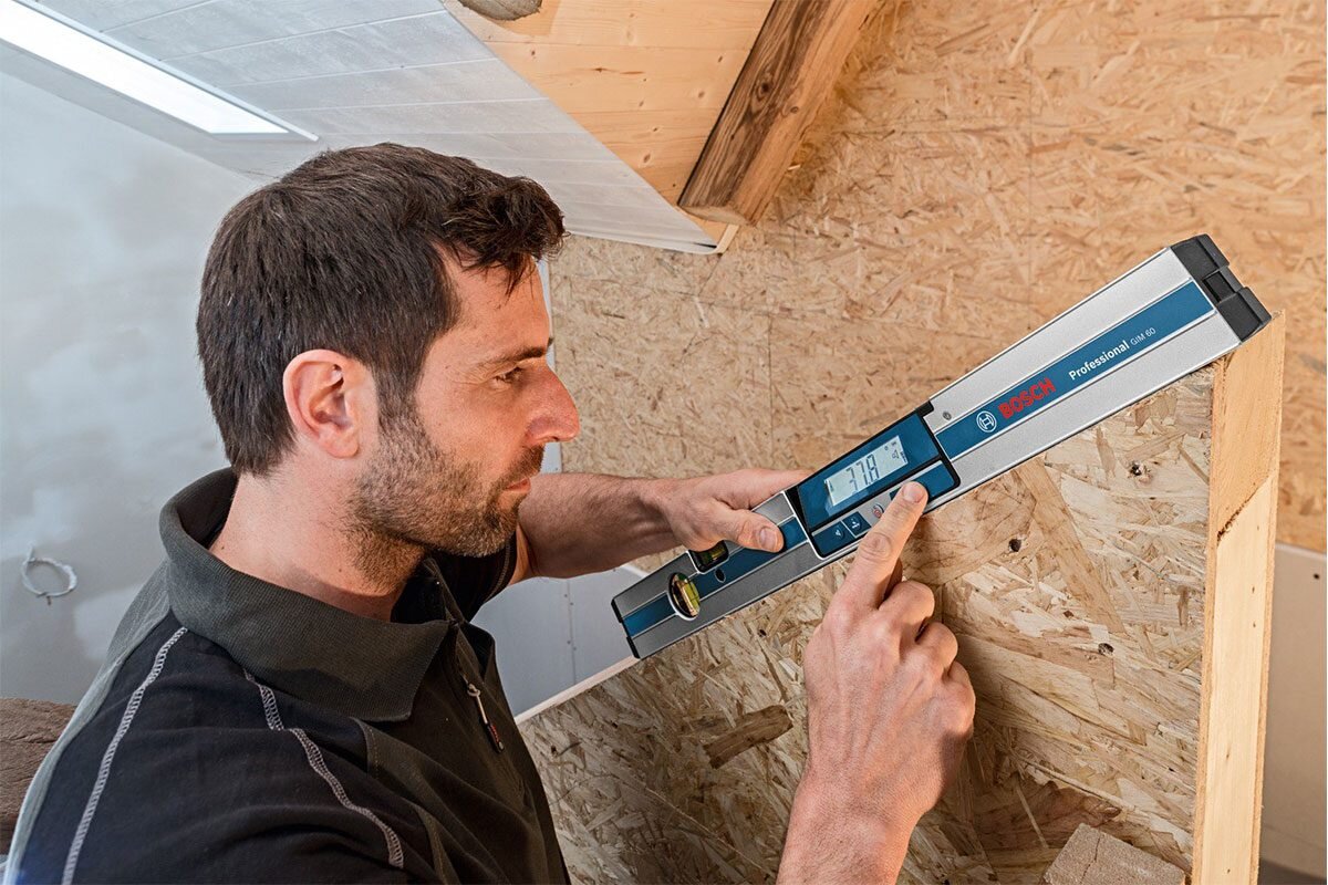 Thước đo độ nghiêng kỹ thuật số Bosch GIM 60