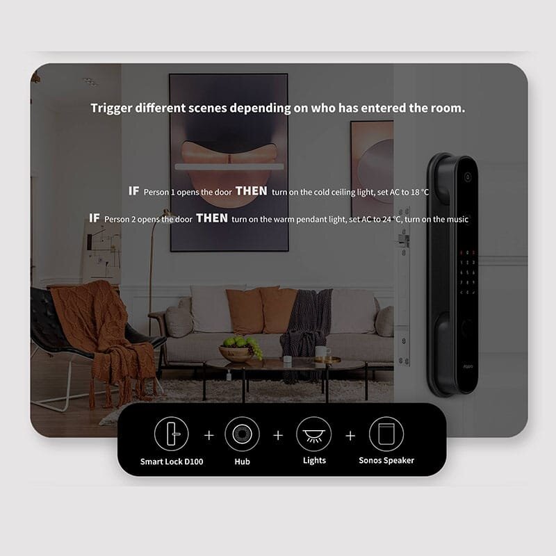 Khóa cửa thông minh D100 Zigbee Aqara