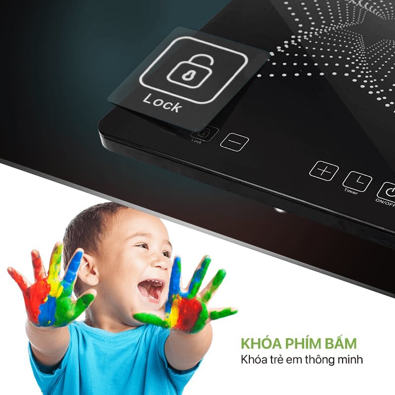 Smartcook ICS-3869 có khóa trẻ em và nhiều tính năng an toàn