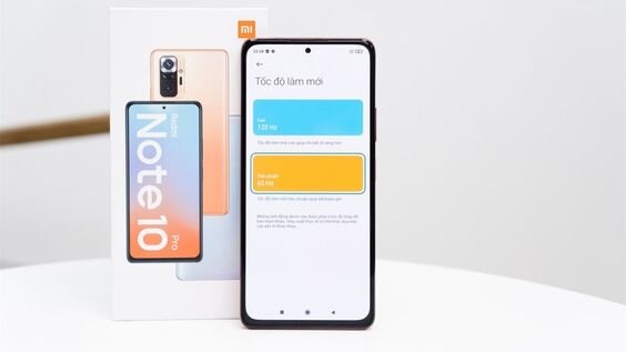 tốc độ làm tươi Xiaomi Redmi Note 10 Pro MFF