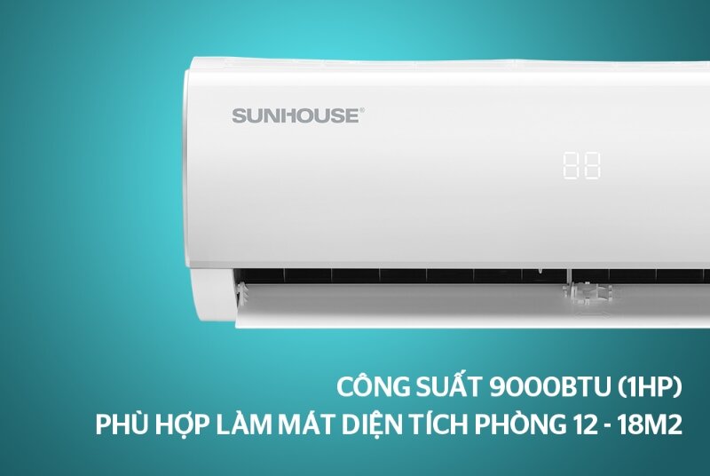 Điều hòa Inverter 9000 BTU 1 chiều Sunhouse SHR- AW09IC620 gas R-32