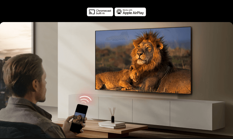 Tivi QNED LG 4K 50 inch 50QNED80TSA có tính năng trình chiếu màn hình từ điện thoại lên tivi Tivi QNED LG 4K 50 inch 50QNED80TSA có tính năng trình chiếu màn hình từ điện thoại lên tivi