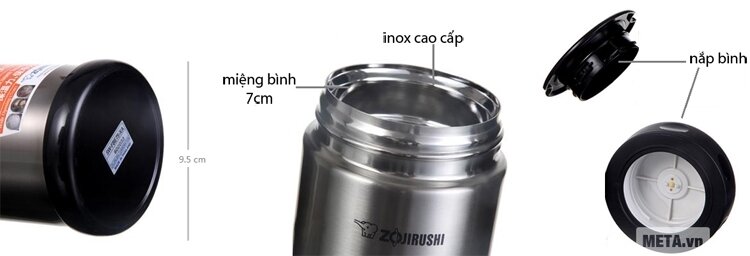 Hộp đựng thực phẩm giữ nhiệt Zojirushi SW-FBE75 Hộp đựng thực phẩm giữ nhiệt Zojirushi SW-FBE75