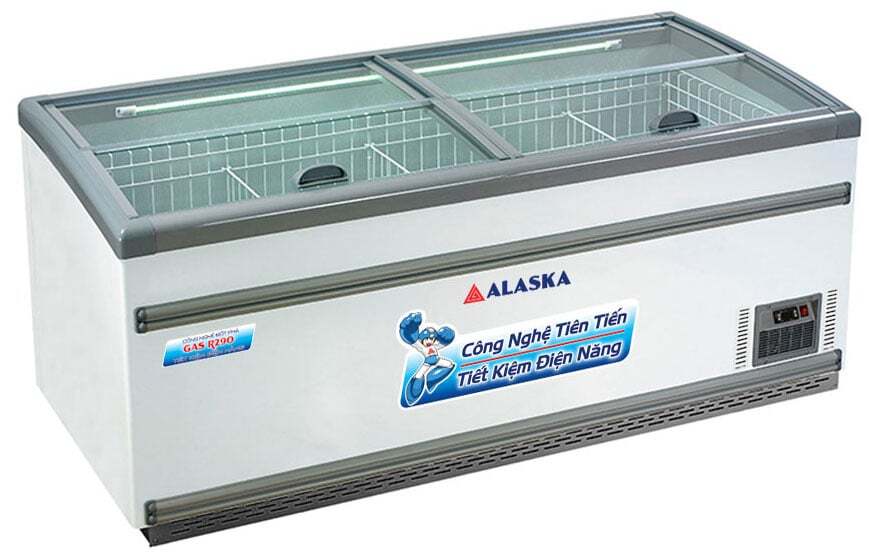 Tủ đông nằm kính phẳng Alaska KN-650 650 lít Tủ đông nằm kính phẳng Alaska KN-650 650 lít